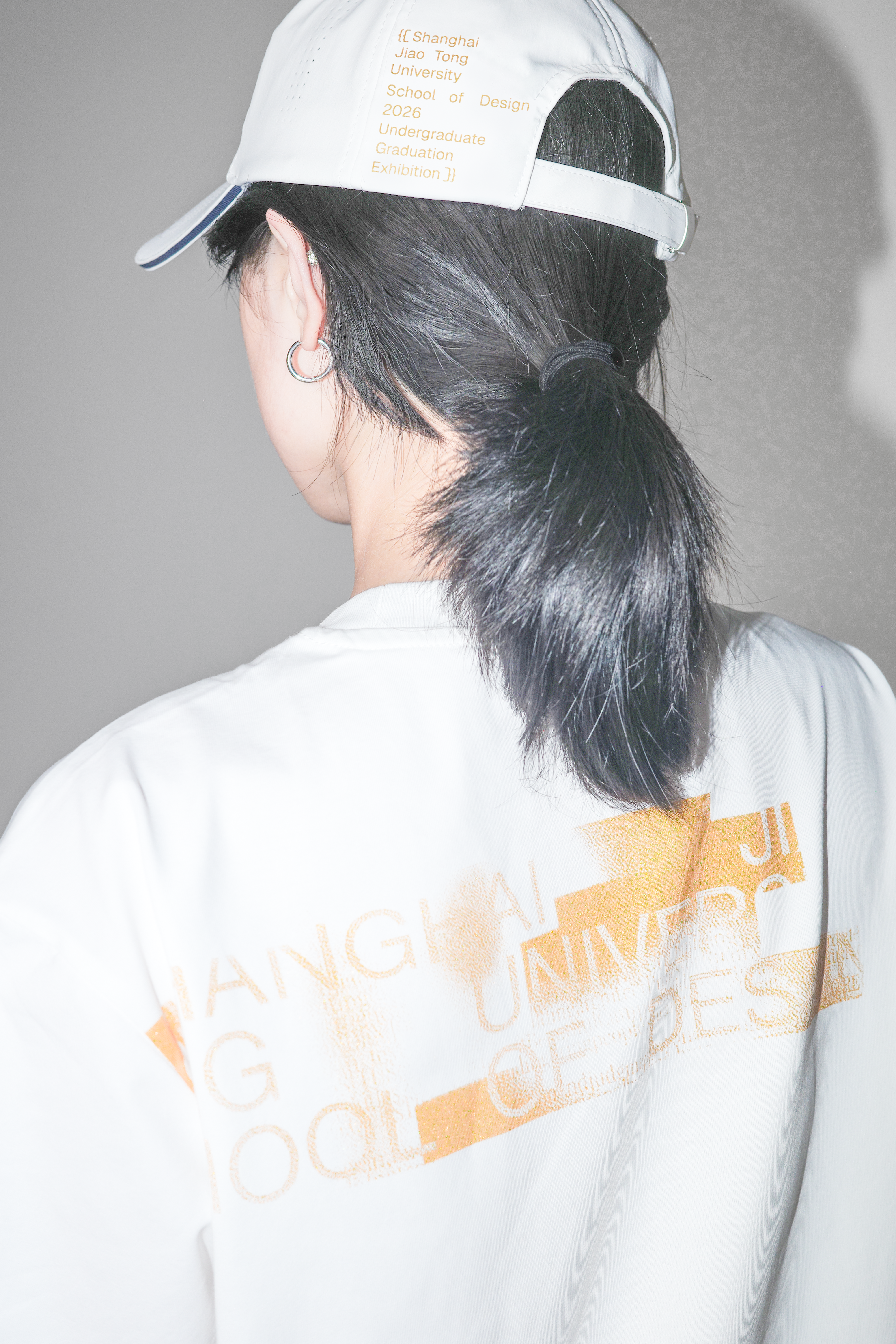 Reading project T-shirt, side view